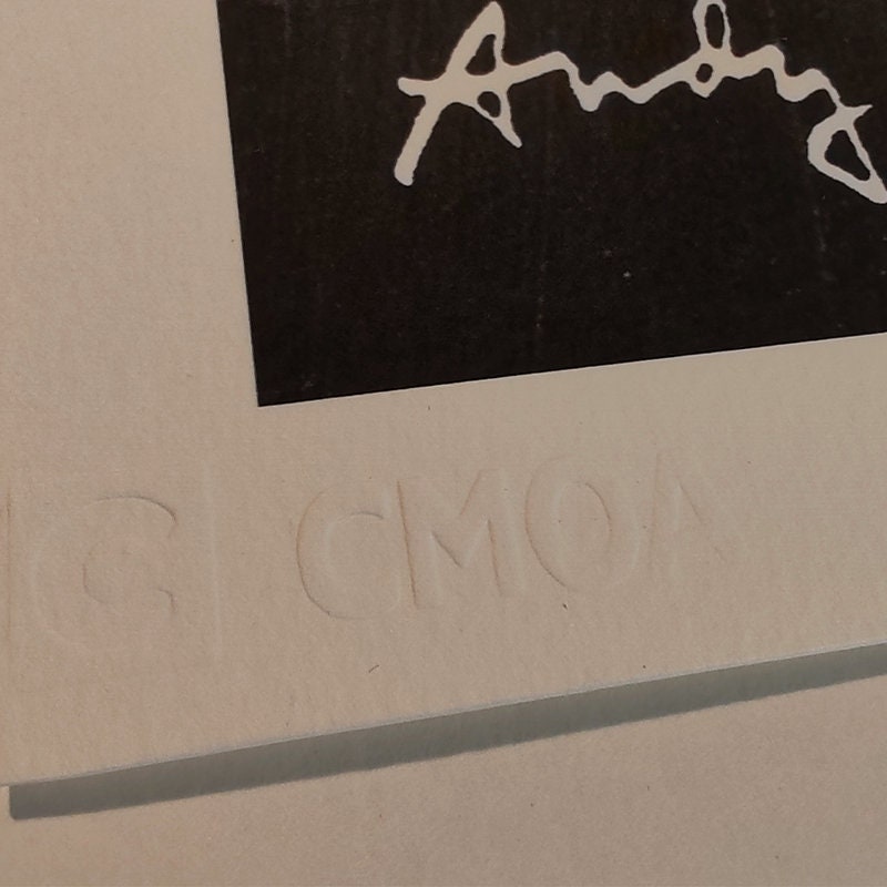 1980s Andy Warhol Limited Numbered Edition Lithograph by CMOA - Carnegie Museum of Art - Pittsburgh. Numbered in Pencil.