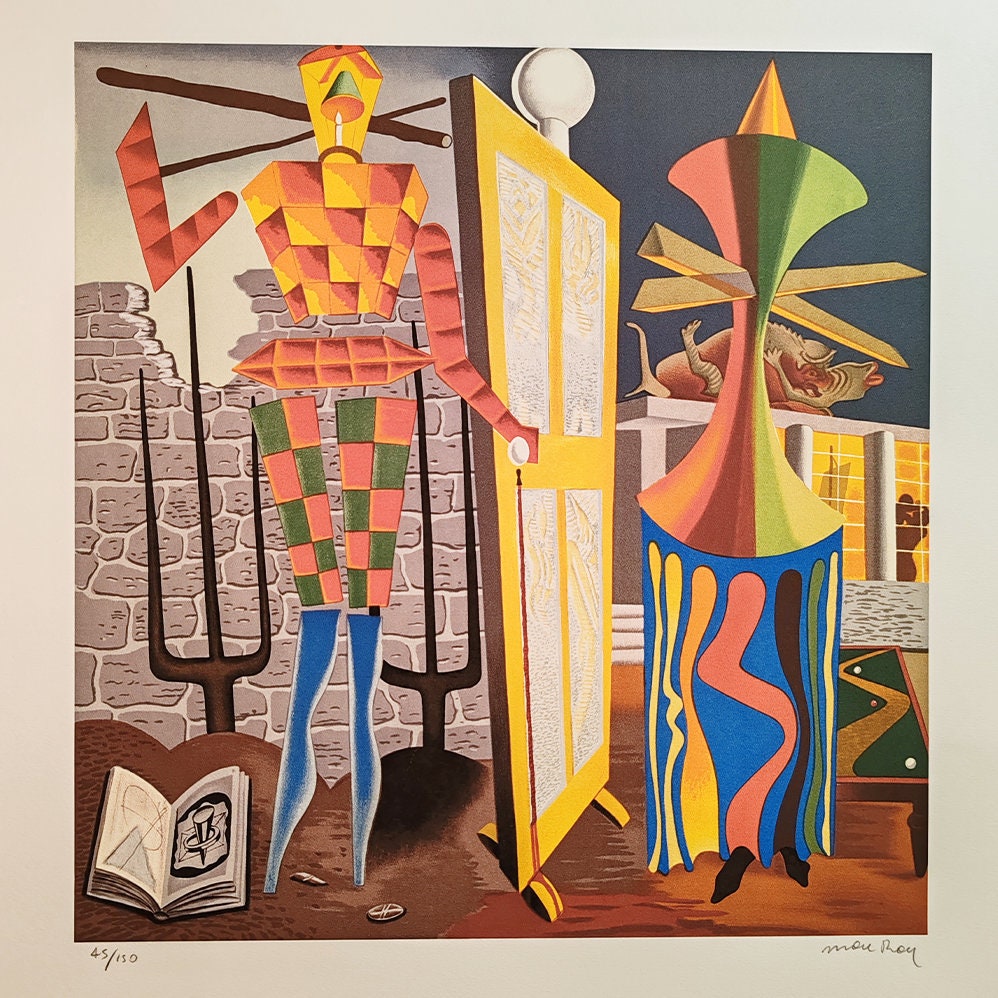 1970s Man Ray Limited Edition Lithograph. Author's signature and numbered in Pencil.