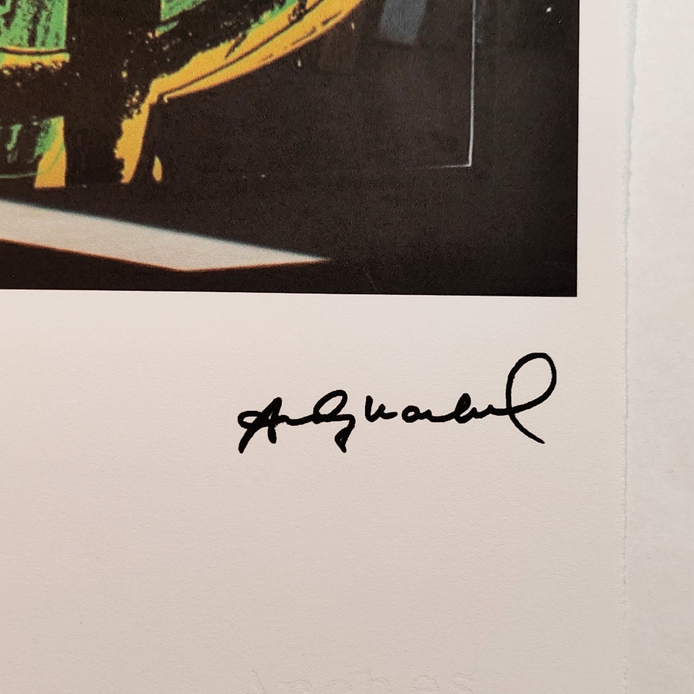 1980s Andy Warhol "The Dollar" Limited Series Lithograph by Leo Castelli New York. Numbered in Pencil.