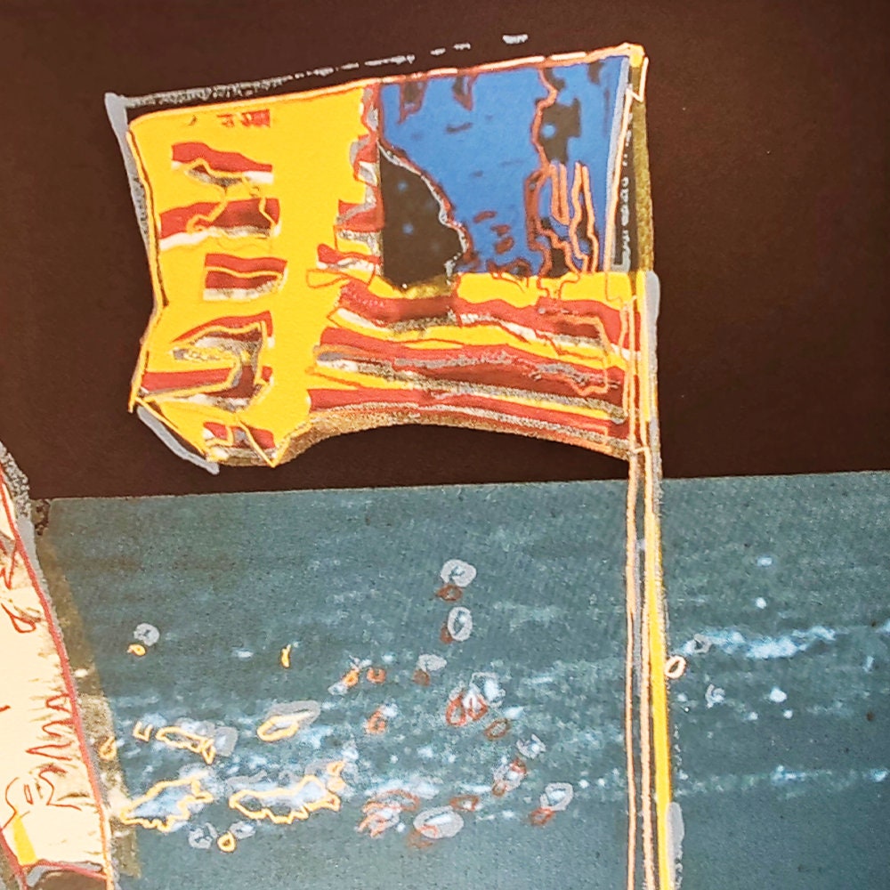 1980s Andy Warhol "The Moon" Limited  Edition Lithograph by CMOA Numbered in Pencil.