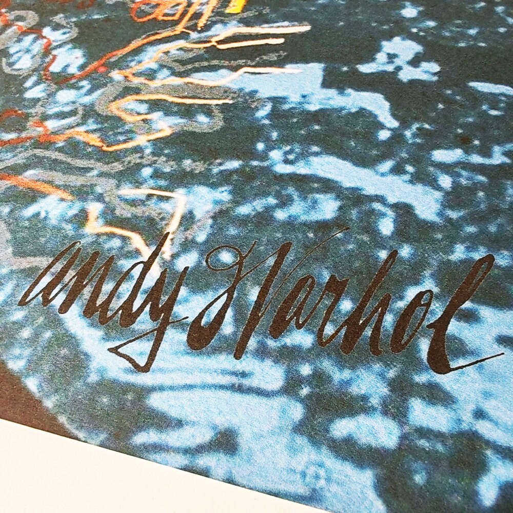 1980s Andy Warhol "The Moon" Limited  Edition Lithograph by CMOA Numbered in Pencil.