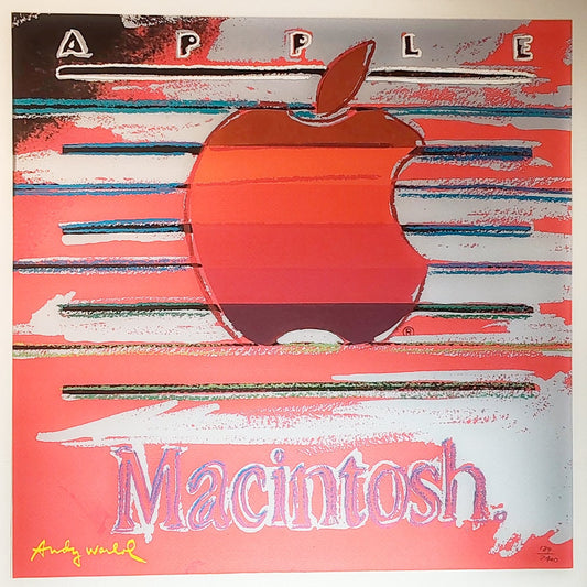 1980S Andy Warhol "Apple - Macintosh" Limited Edition Lithograph by CMOA. Numbered in Pencil.