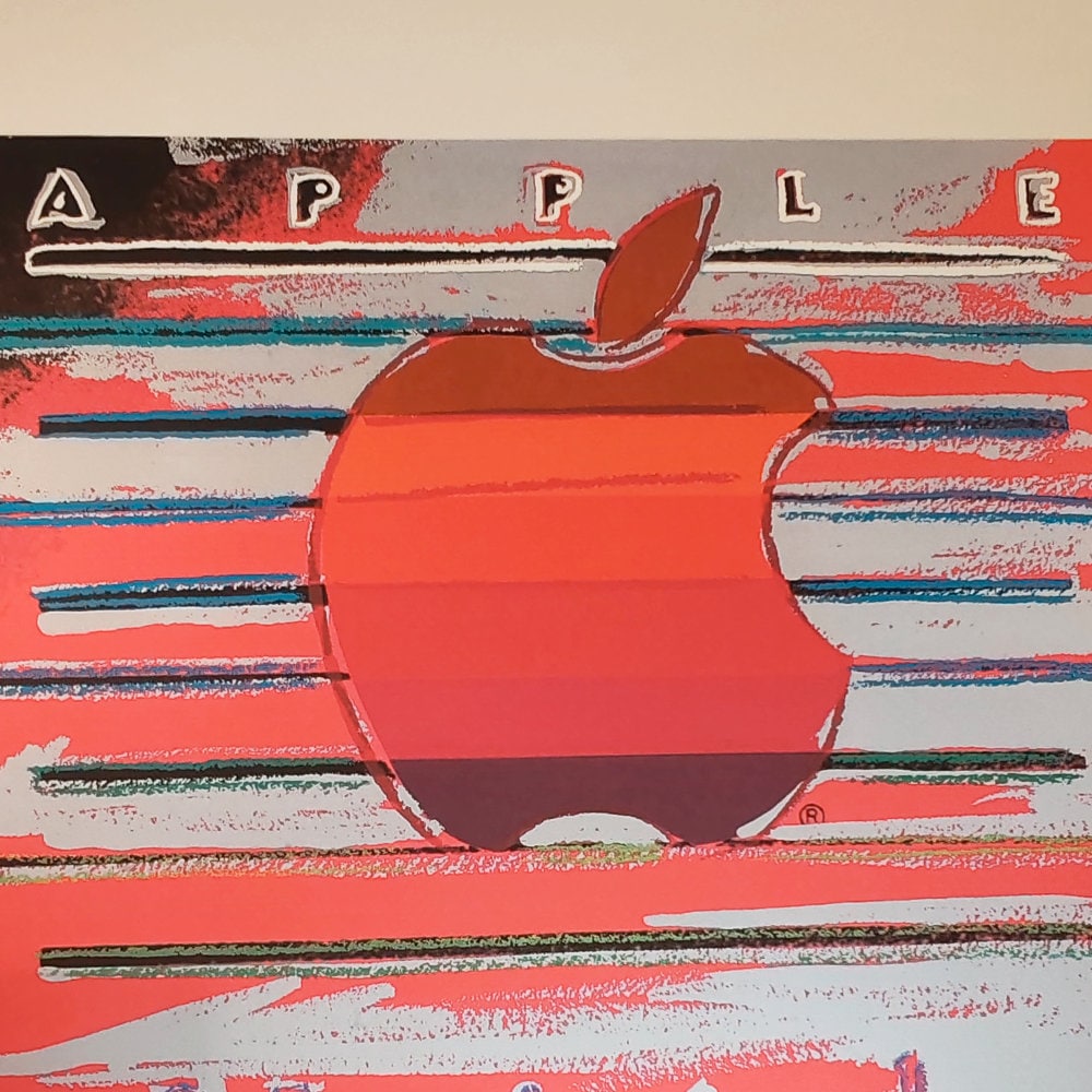 1980S Andy Warhol "Apple - Macintosh" Limited Edition Lithograph by CMOA. Numbered in Pencil.