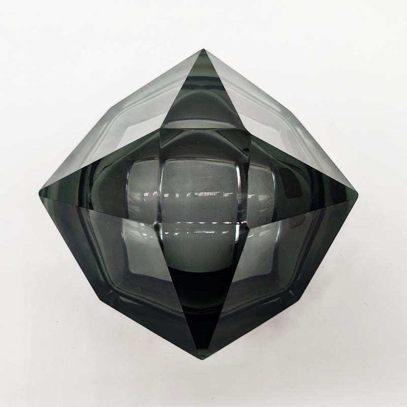 1960s Stunning Big Ashtray or Catch-all in Murano Glass by Nason.  Made in Italy.