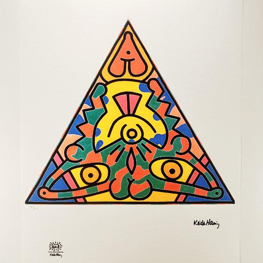 1990s Keith Haring Limited Edition Lithograph Numbered in Pencil.