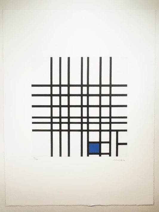 1970S Piet Mondrian Limited Series Lithograph Numbered in Pencil.