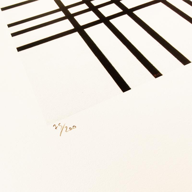 1970S Piet Mondrian Limited Series Lithograph Numbered in Pencil.