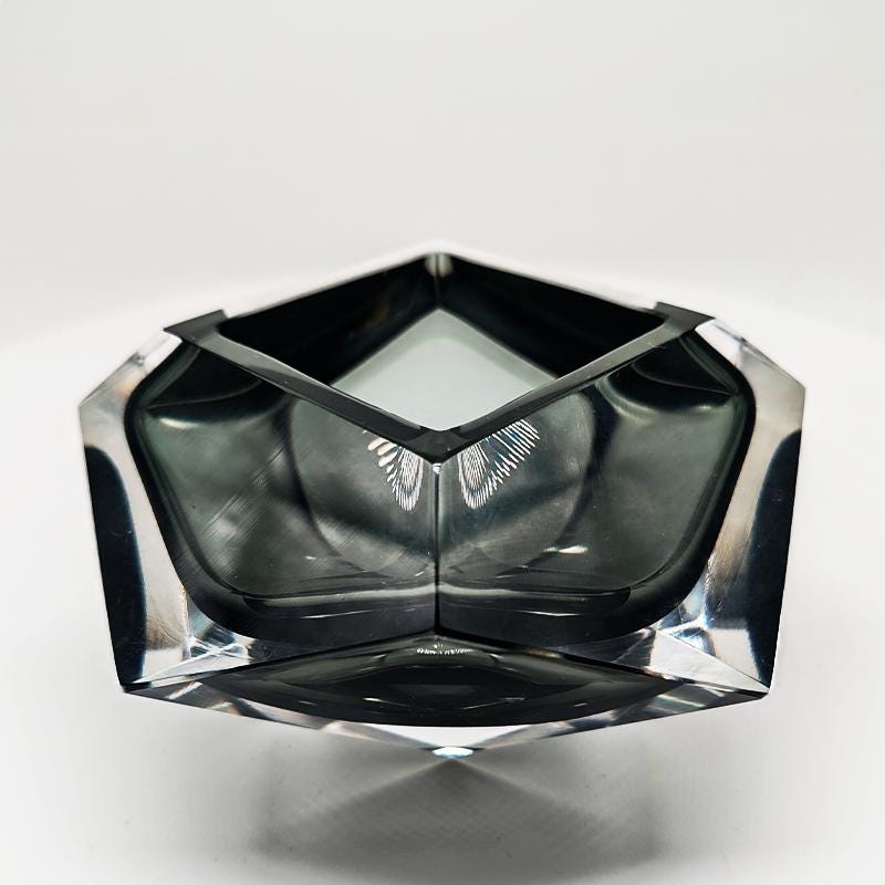 1960s Stunning Big Ashtray or Catch-all in Murano Glass by Nason.  Made in Italy.