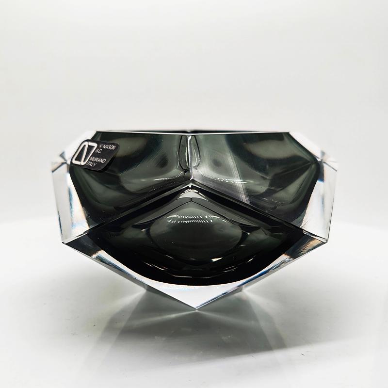 1960s Stunning Big Ashtray or Catch-all in Murano Glass by Nason.  Made in Italy.