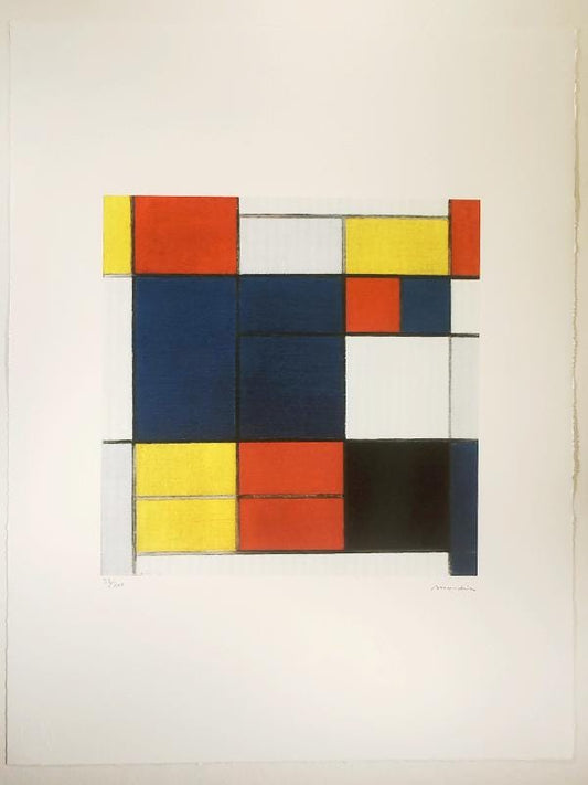 1970S Piet Mondrian Limited Editioin Lithograph Numbered  in Pencil.