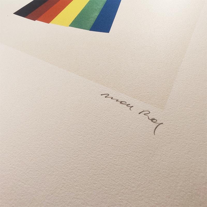 1970s Man Ray Limited Edition Lithograph. Author's signature and Numbered  in Pencil.