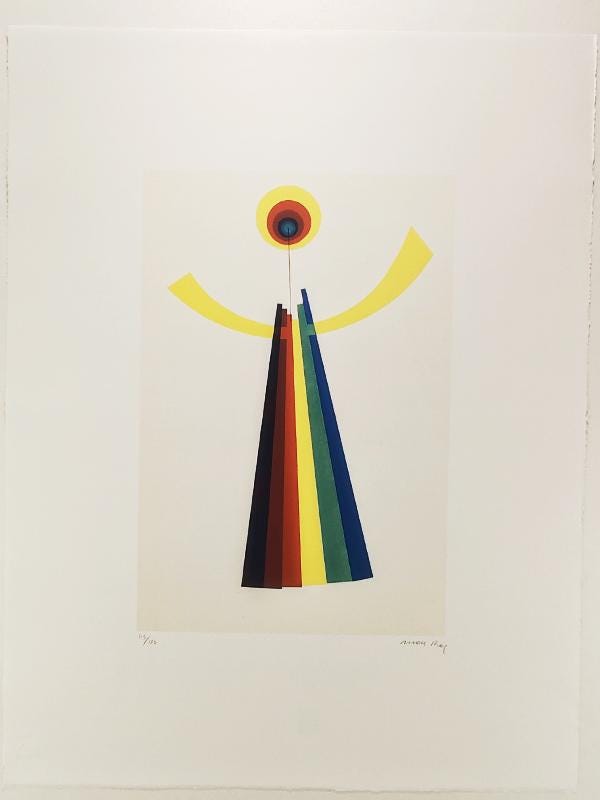 1970s Man Ray Limited Edition Lithograph. Author's signature and Numbered  in Pencil.