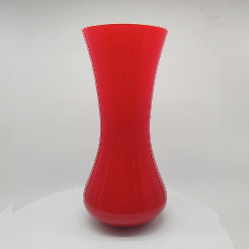 1970s Big Handcrafted Vase in Murano Glass - Made in Italy.