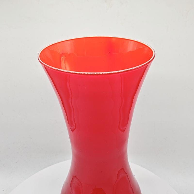 1970s Big Handcrafted Vase in Murano Glass - Made in Italy.