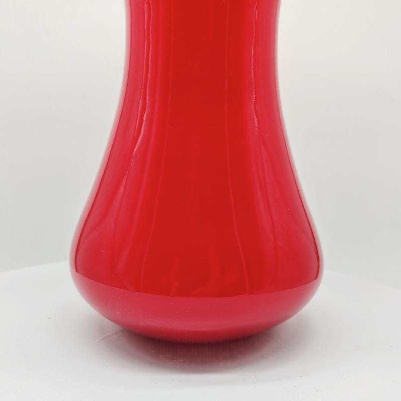 1970s Big Handcrafted Vase in Murano Glass - Made in Italy.