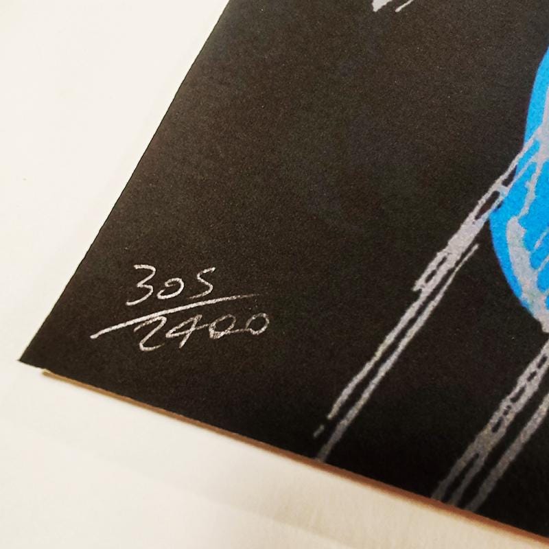 1980s Andy Warhol " Superman " Limited Edition Lithograph by CMOA - Carnegie Museum of Art - Pittsburgh. Numbered in Pencil.