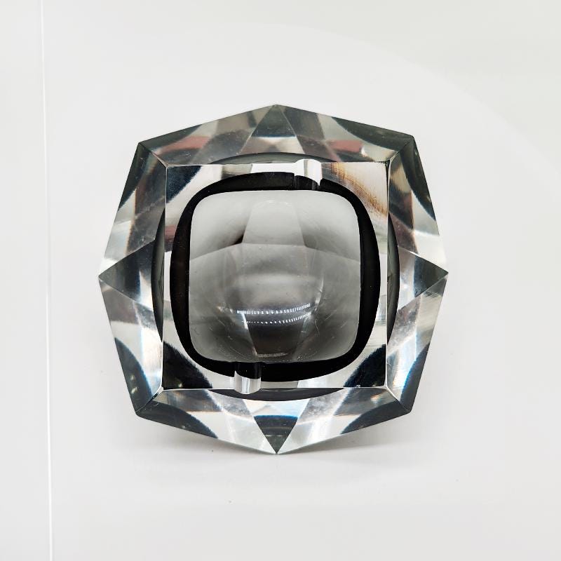 Vintage Big Ashtray or Catch-all in Murano Glass by Flavio Poli for Seguso -1960