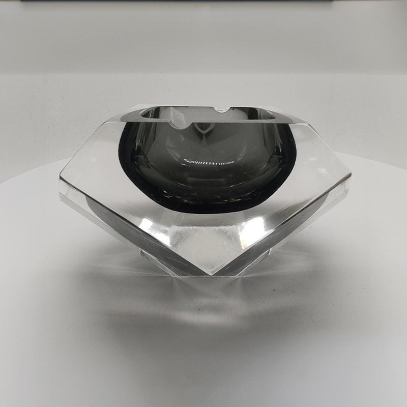 Vintage Big Ashtray or Catch-all in Murano Glass by Flavio Poli for Seguso -1960