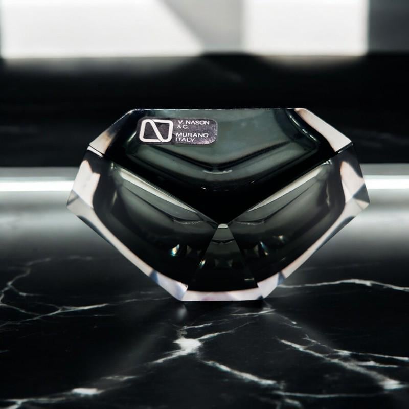 1960s Stunning Big Ashtray or Catch-all in Murano Glass by Nason.  Made in Italy.