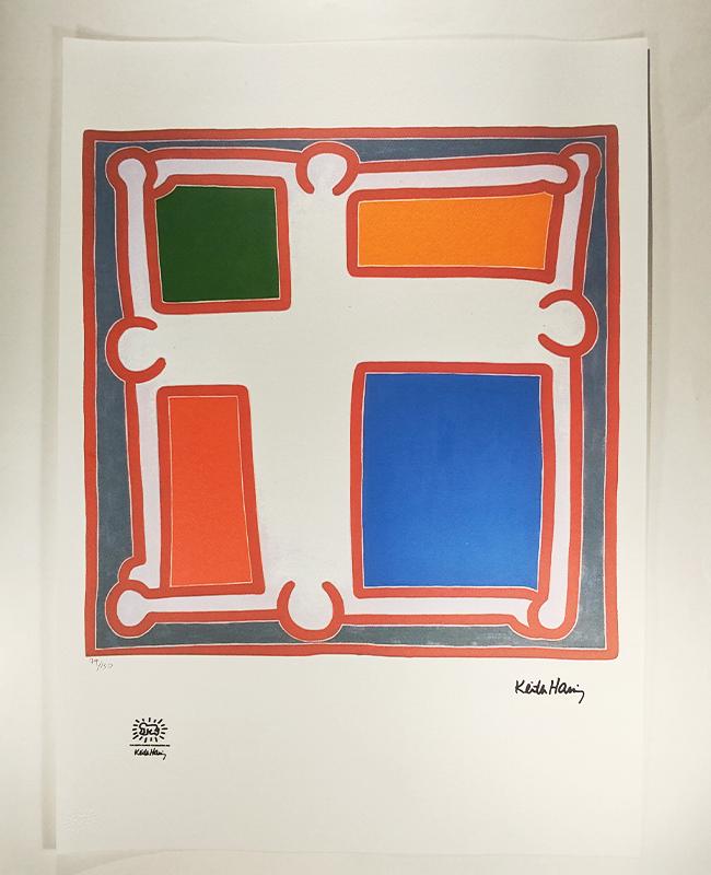 1990s  Keith Haring Limited Edition Lithograph -  Numbered in Pencil