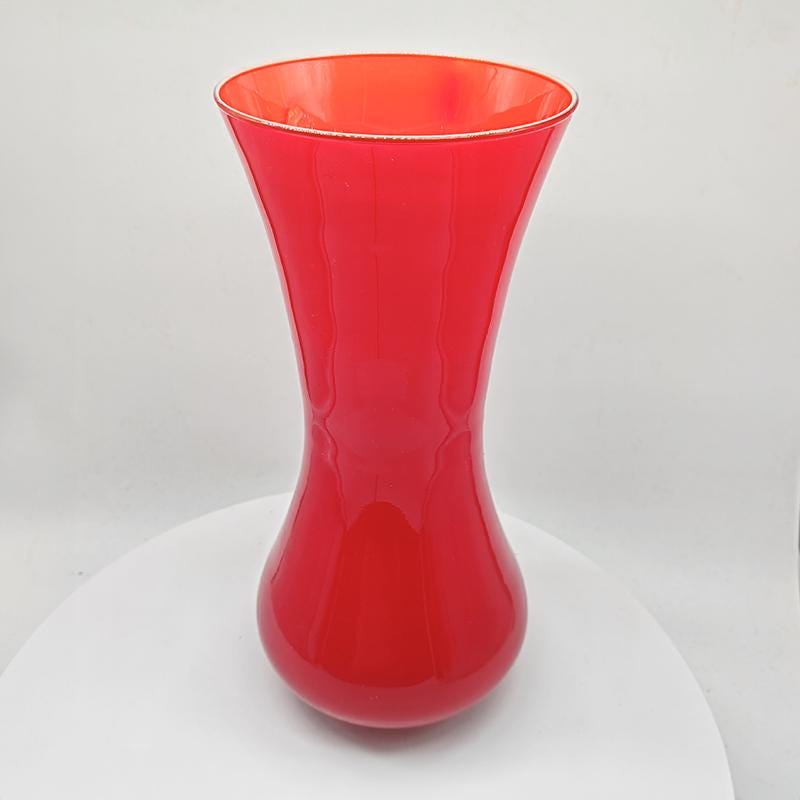 1970s Big Handcrafted Vase in Murano Glass - Made in Italy.