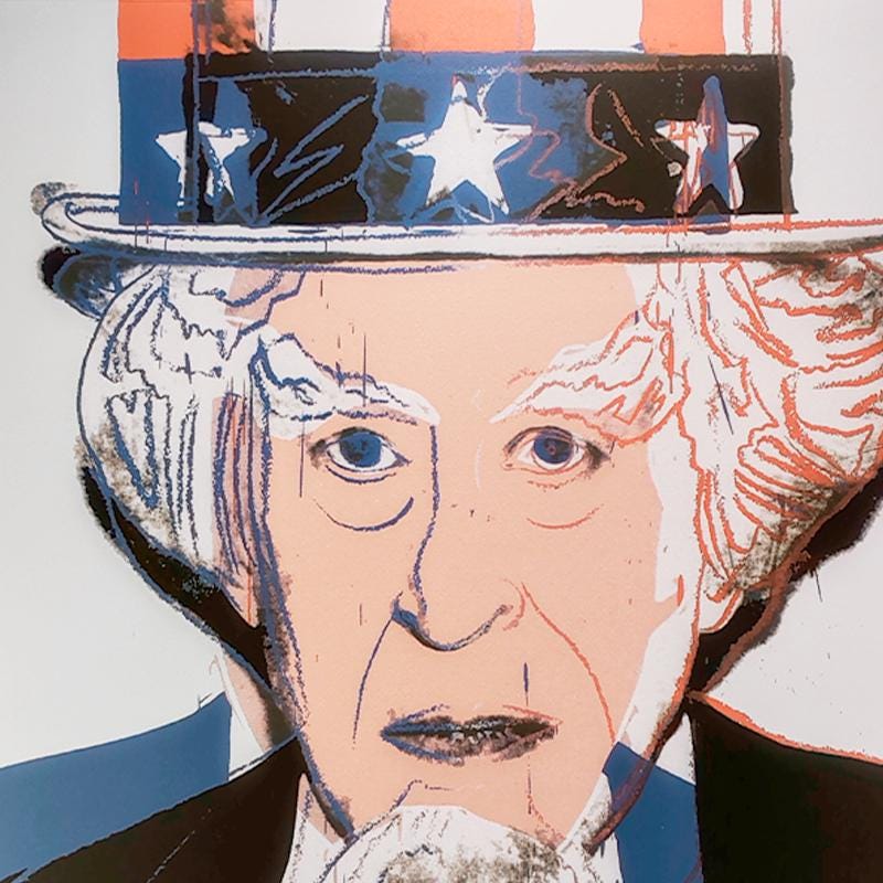 1980s Andy Warhol " Uncle Sam " Limited Edition Lithograph by CMOA - Carnegie Museum of Art - Pittsburgh - Numbered in Pencil