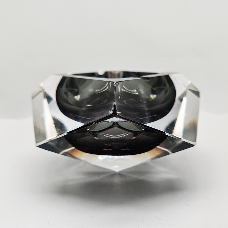 Vintage Big Ashtray or Catch-all in Murano Glass by Flavio Poli for Seguso -1960