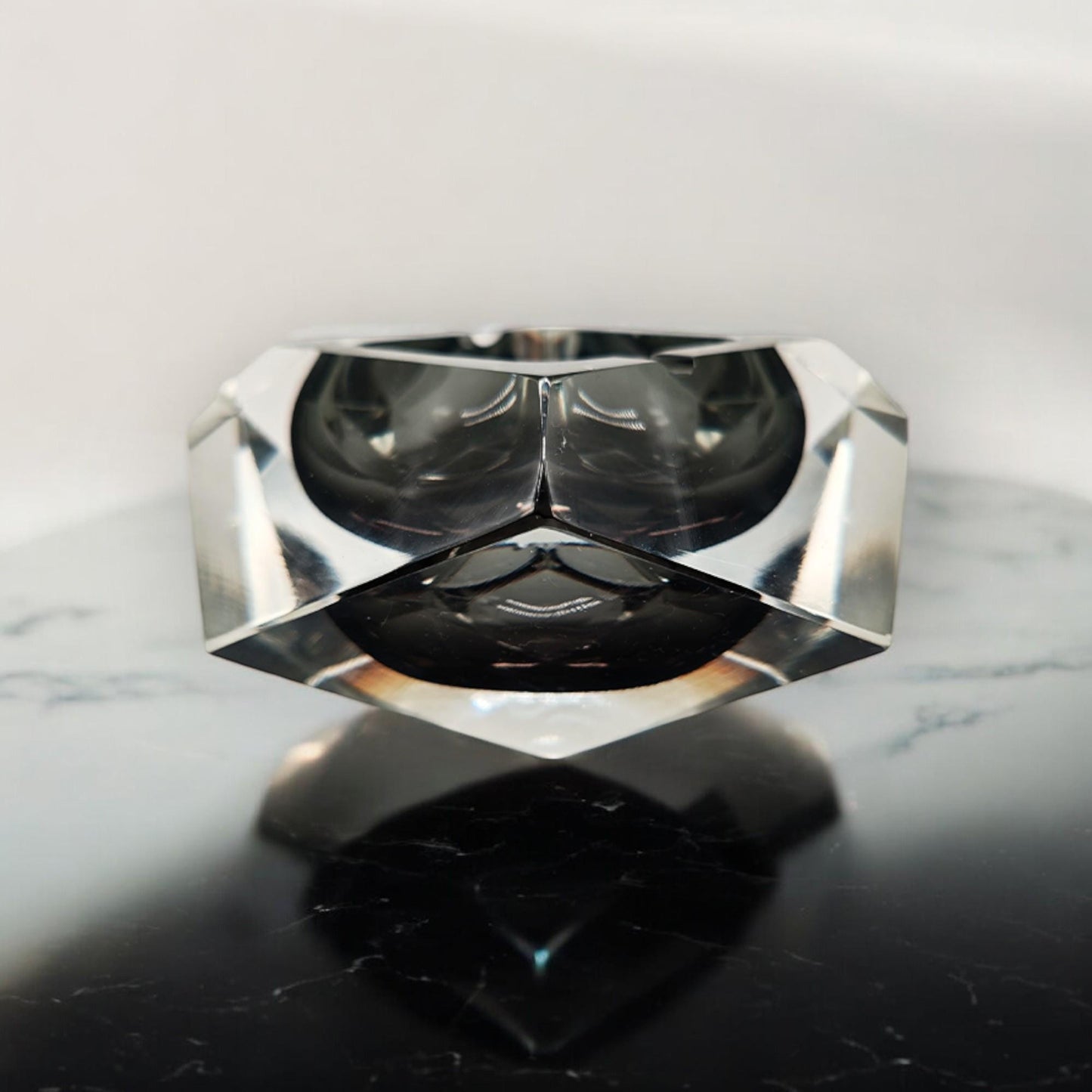 Vintage Big Ashtray or Catch-all in Murano Glass by Flavio Poli for Seguso -1960