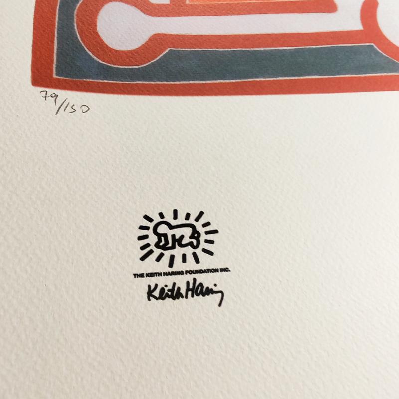 1990s  Keith Haring Limited Edition Lithograph -  Numbered in Pencil