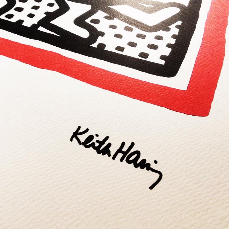 1990s Keith Haring Limited Edition Lithograph - Numbered in Pencil