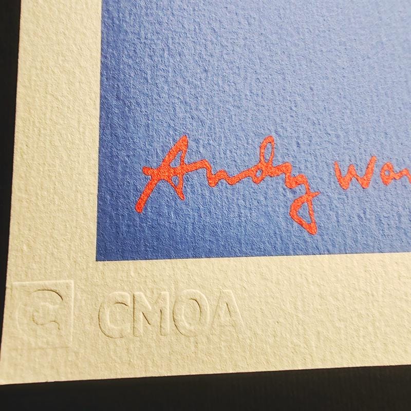 1980s Andy Warhol "Mickey Mouse"  Limited Edition Lithograph by CMOA.