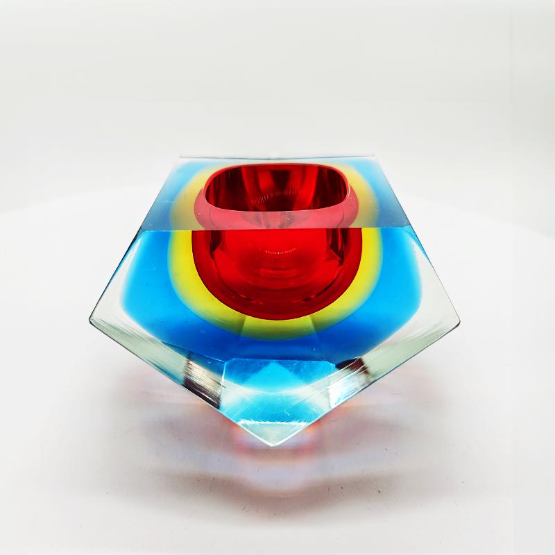 1960s Stunning Ashtray or Catch-all in Murano Glass by Flavio Poli for Seguso. Made in Italy