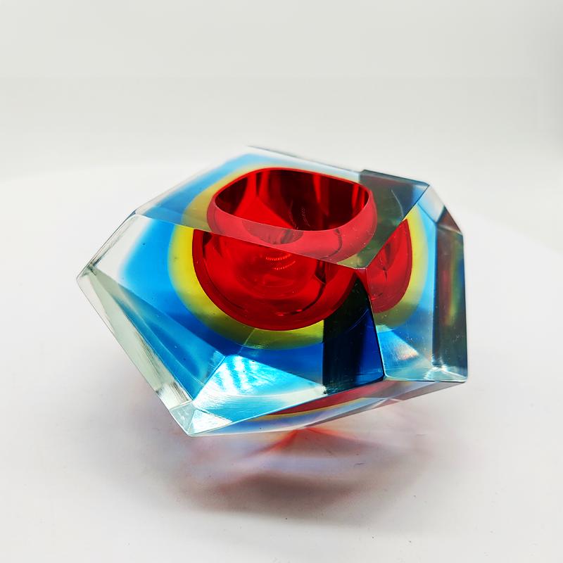 1960s Stunning Ashtray or Catch-all in Murano Glass by Flavio Poli for Seguso. Made in Italy