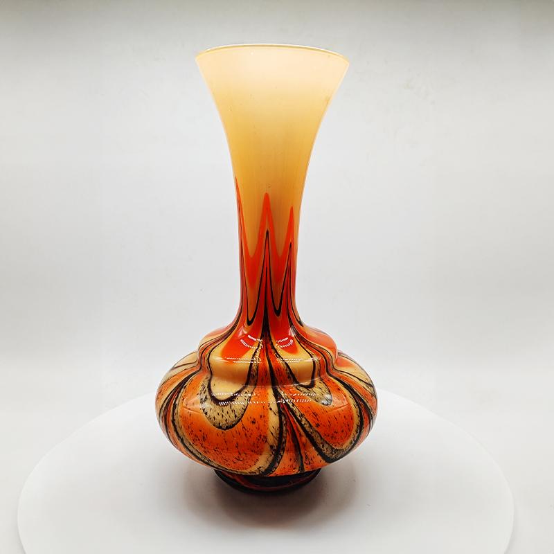 1970s Jacketed Vase 36 cm h in Murano Glass by Carlo Moretti -  -  Made in Italy