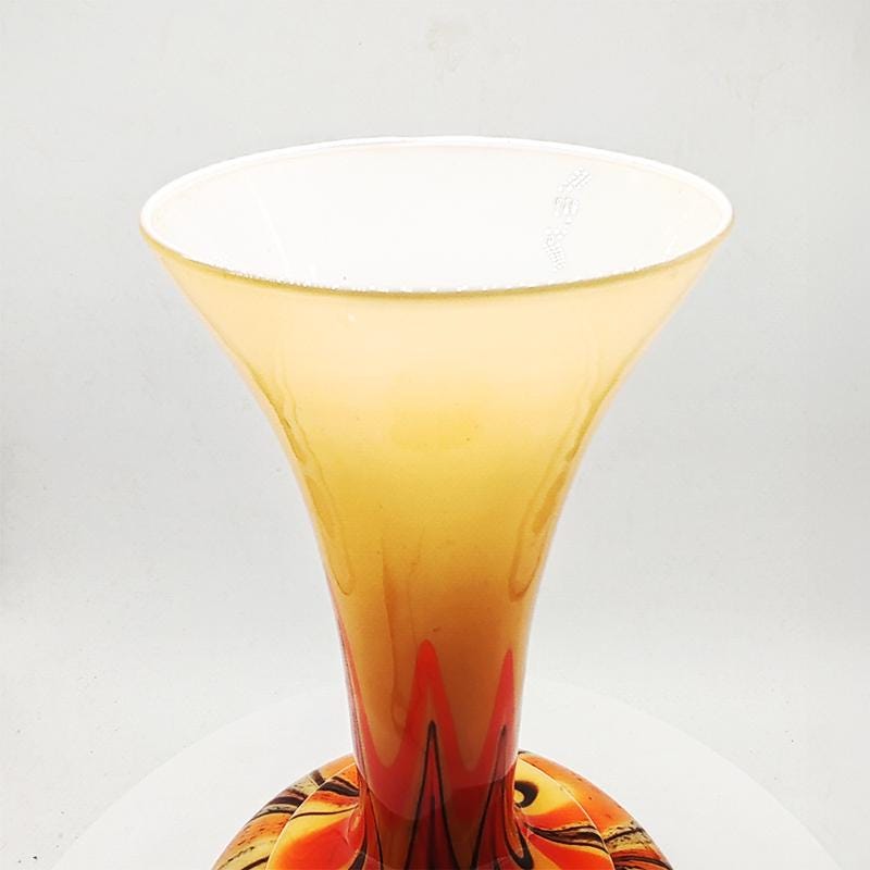 1970s Jacketed Vase 36 cm h in Murano Glass by Carlo Moretti -  -  Made in Italy