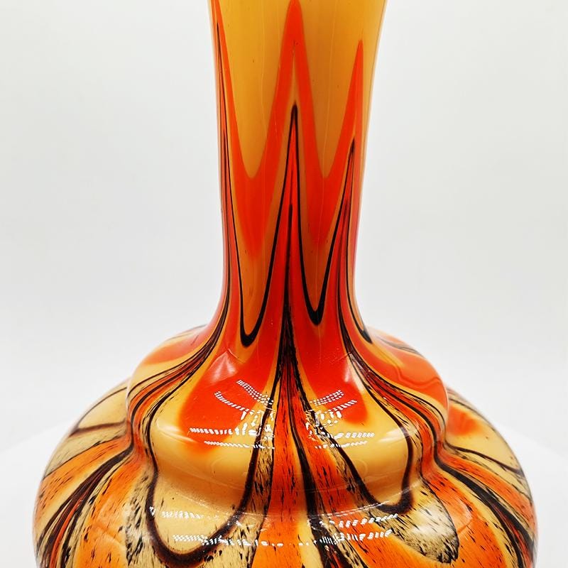 1970s Jacketed Vase 36 cm h in Murano Glass by Carlo Moretti -  -  Made in Italy