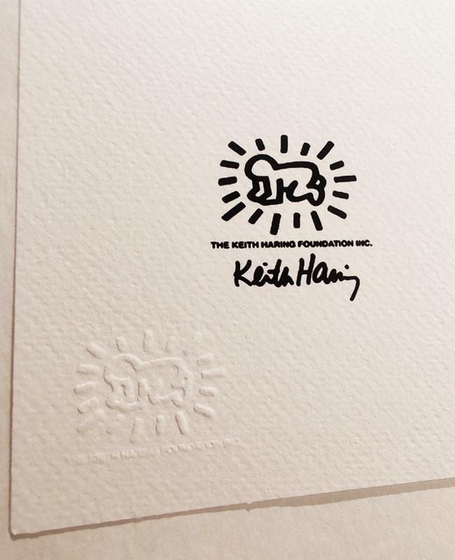 1984 Keith Haring Limited Edition Lithograph Numbered in Pencil.