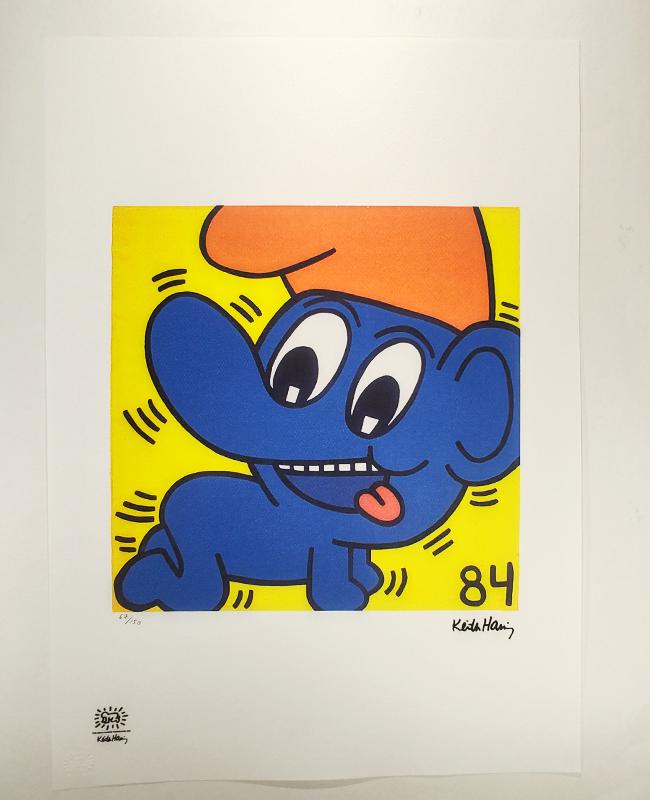 1984 Keith Haring Limited Edition Lithograph Numbered in Pencil.