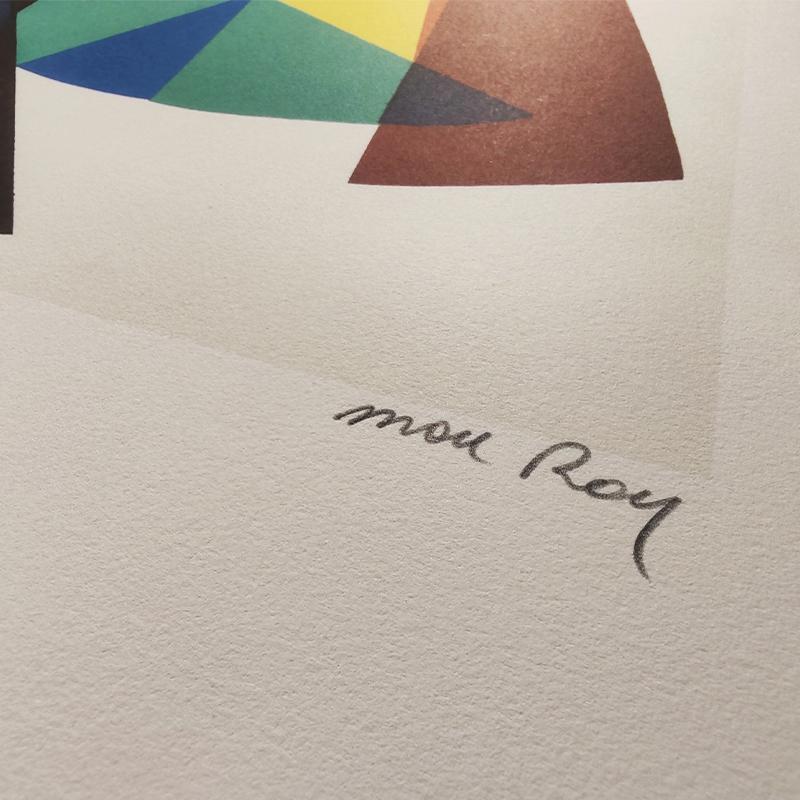 1970s Man Ray Limited Edition Lithograph. Author's signature and Numbered in Pencil.