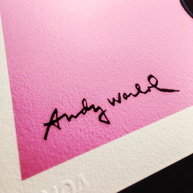 1980s Andy Warhol "Mickey Mouse" Pink  Limited Edition Lithograph by CMOA.