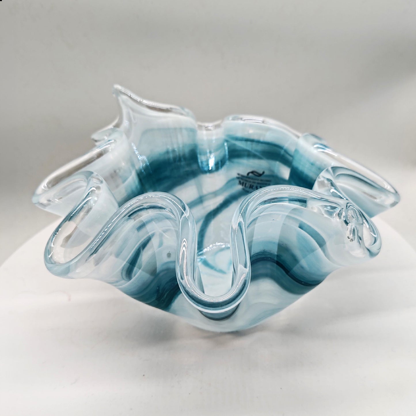 Stunning Fazzoletto Vase in Murano Glass - Made in Italy