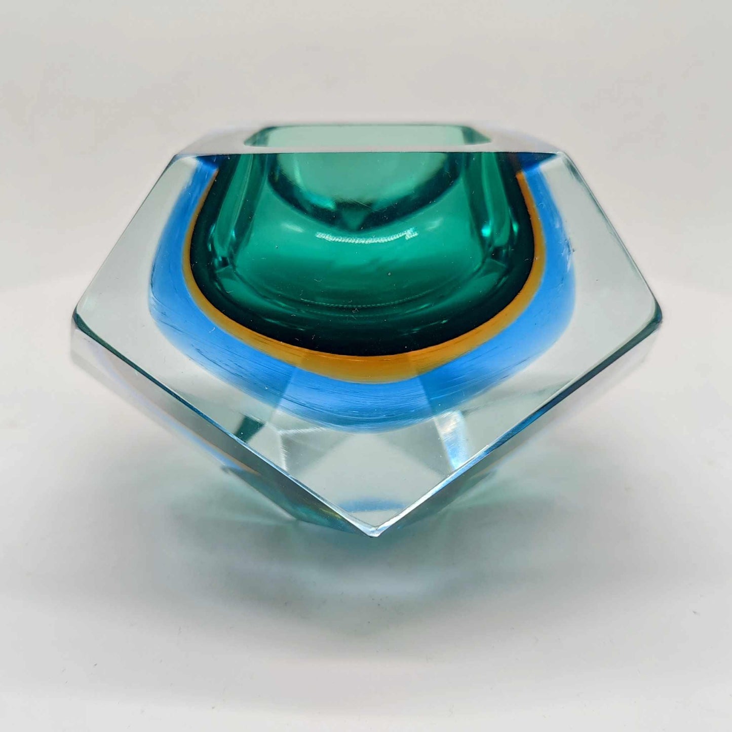 1960s Big Ashtray or Catch-all in Murano Glass by Flavio Poli for Seguso. Made in Italy