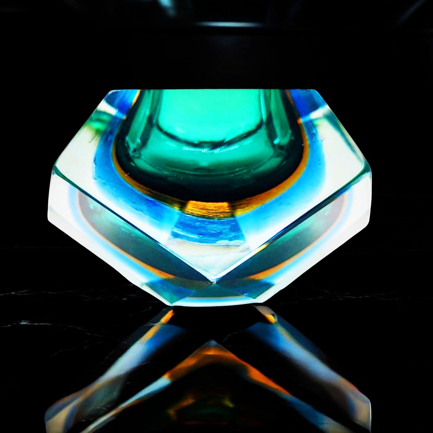 1960s Big Ashtray or Catch-all in Murano Glass by Flavio Poli for Seguso. Made in Italy