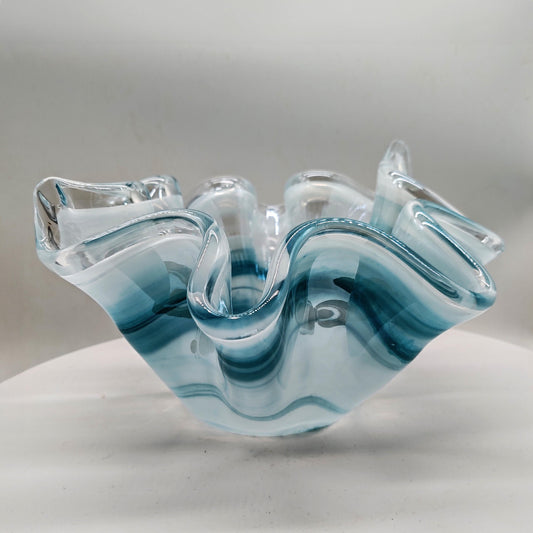 Stunning Fazzoletto Vase in Murano Glass - Made in Italy