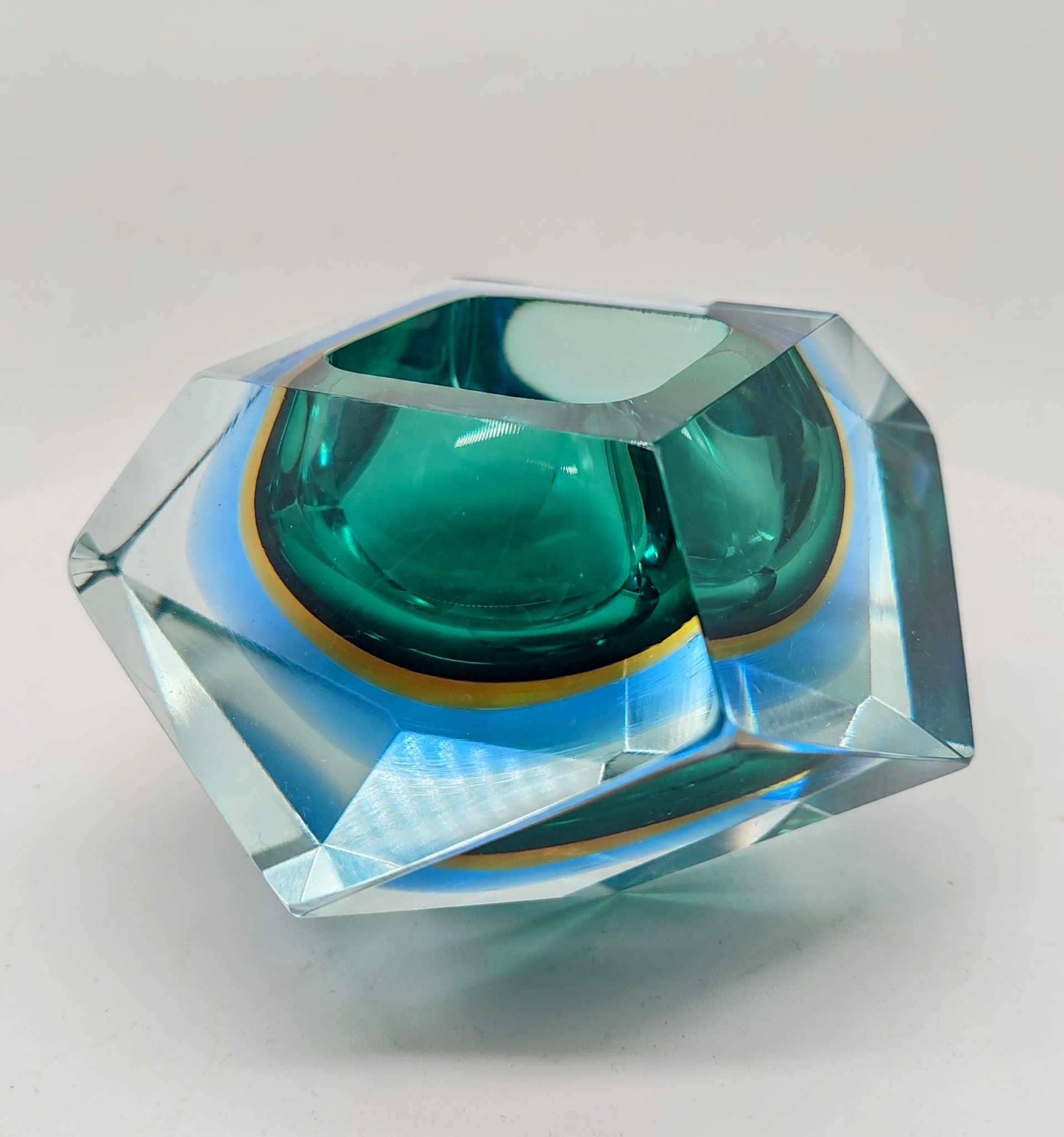 1960s Big Ashtray or Catch-all in Murano Glass by Flavio Poli for Seguso. Made in Italy