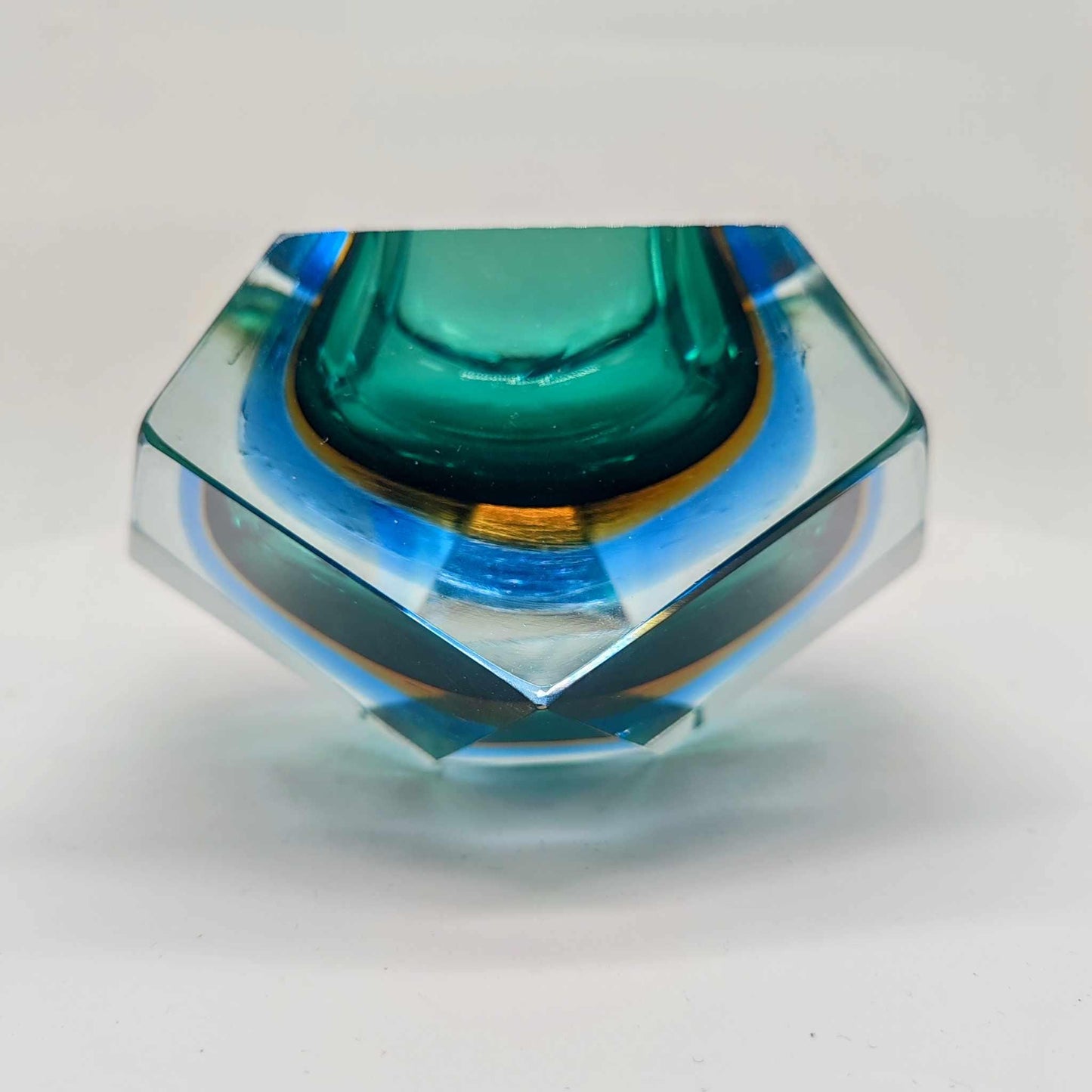 1960s Big Ashtray or Catch-all in Murano Glass by Flavio Poli for Seguso. Made in Italy