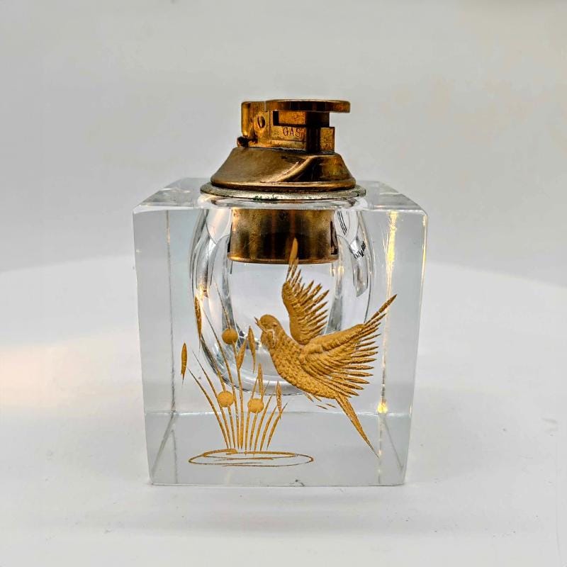 1960s Stunning Lighter in Murano Glass by Pagnin & Bon with Handcrafting 24k Gold finishing. Made in Italy.