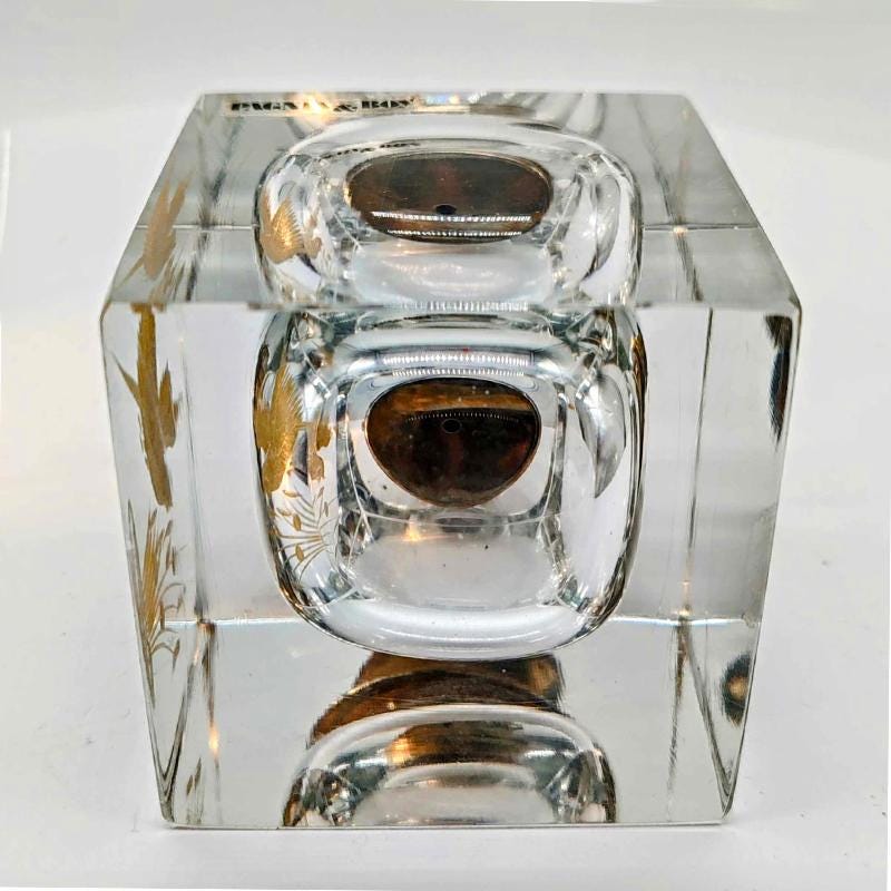 1960s Stunning Lighter in Murano Glass by Pagnin & Bon with Handcrafting 24k Gold finishing. Made in Italy.