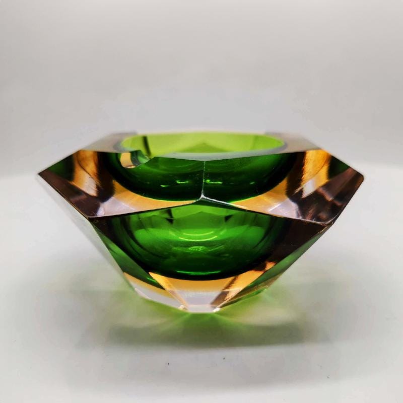 1960s Ashtray or Catch-all in Murano Glass by Flavio Poli for Seguso. Made in Italy.