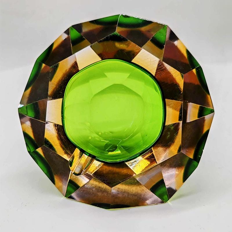 1960s Ashtray or Catch-all in Murano Glass by Flavio Poli for Seguso. Made in Italy.